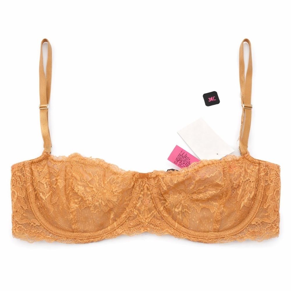 La Senza Lace Underwire Bra 34 DD Gold / Caramel NWT